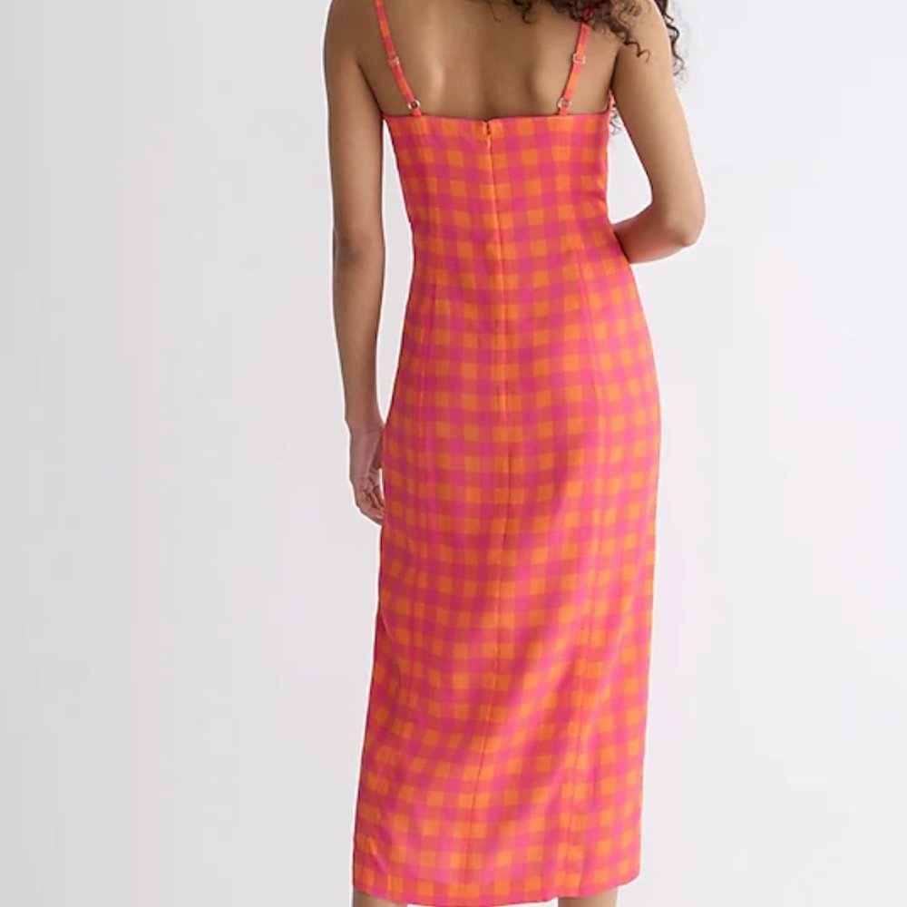 NWT JCREW Collection invite dress in gingham - Picture 3 of 13